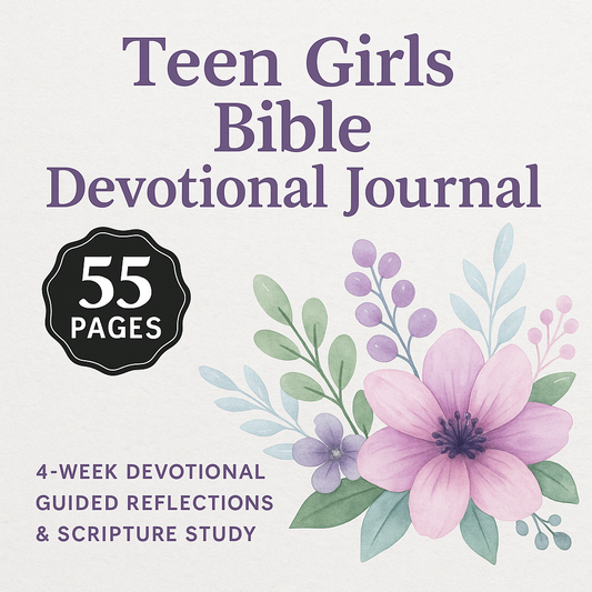 Teen Girls Bible Devotional Journal | 4-Week Guided Scripture Study